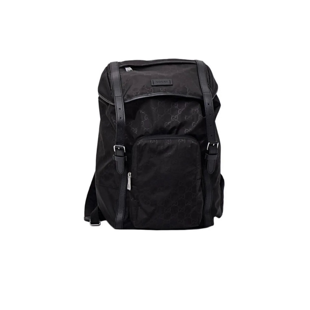 Gucci black Nylon Large Guccisima backpack